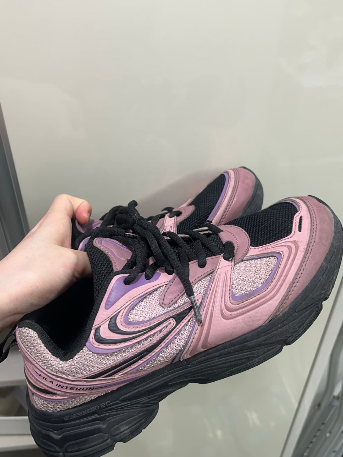 휠라 인터런 핑크블랙 240 상품이미지2