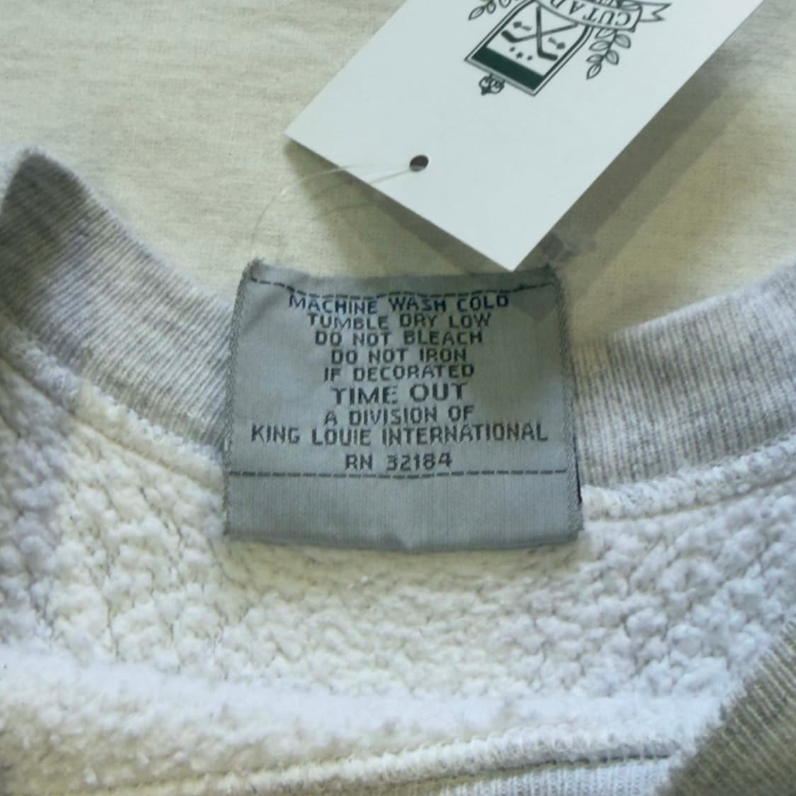 90s TIME OUT 리버스위브 스웻셔츠 USA 상품이미지5