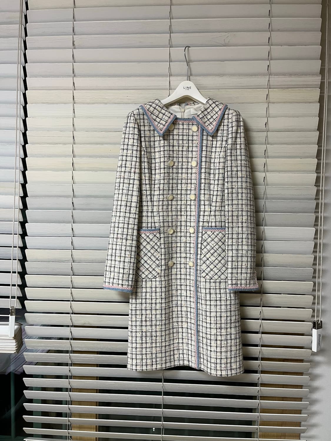 라인 트위드 원피스 상품이미지6