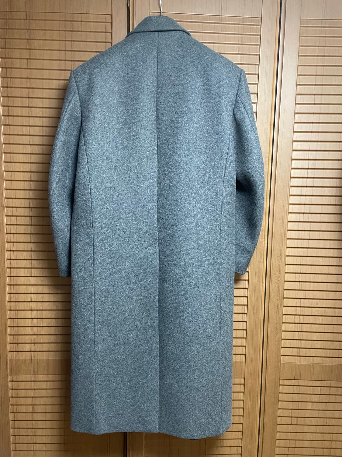 렉토 울 블렌드 헤비 오버사이즈 싱글 코트 그레이 상품이미지5