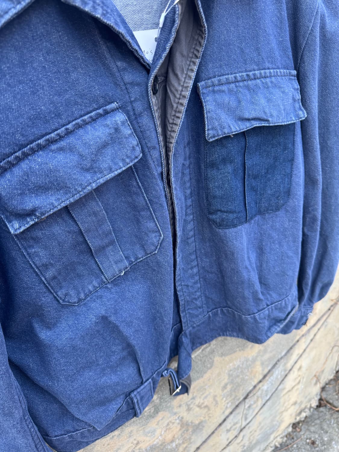 80~90s 오리지널 이탈리아군 배틀드레스 데님 자켓 미군 영국군 상품이미지5