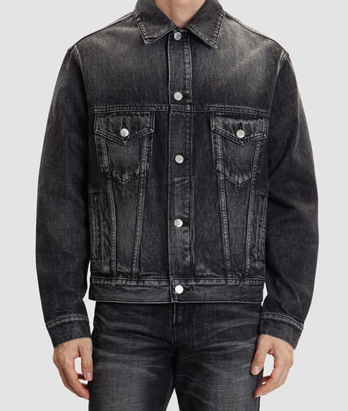 모드나인 휴머노이드 미디엄블랙 흑청자켓 M 상품이미지5