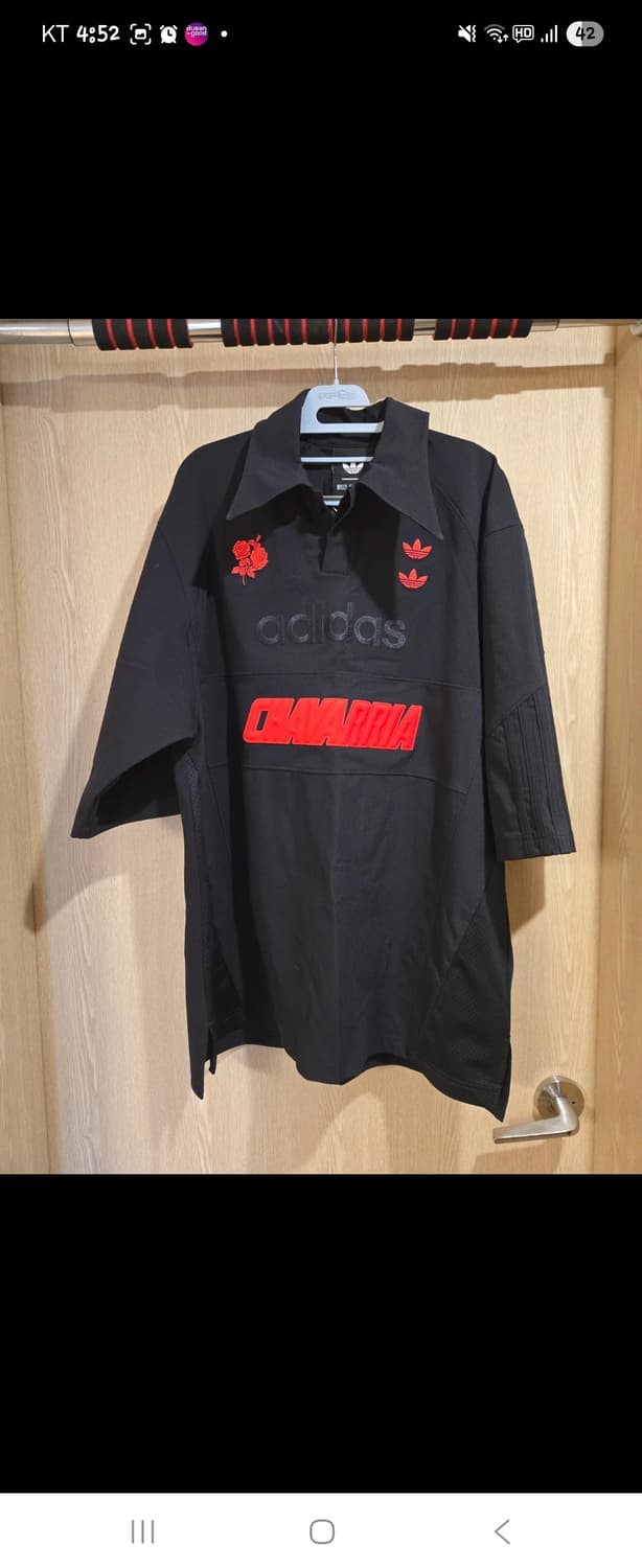 아디다스 윌리 샤바리아 블랙 셔츠 S 상품이미지1