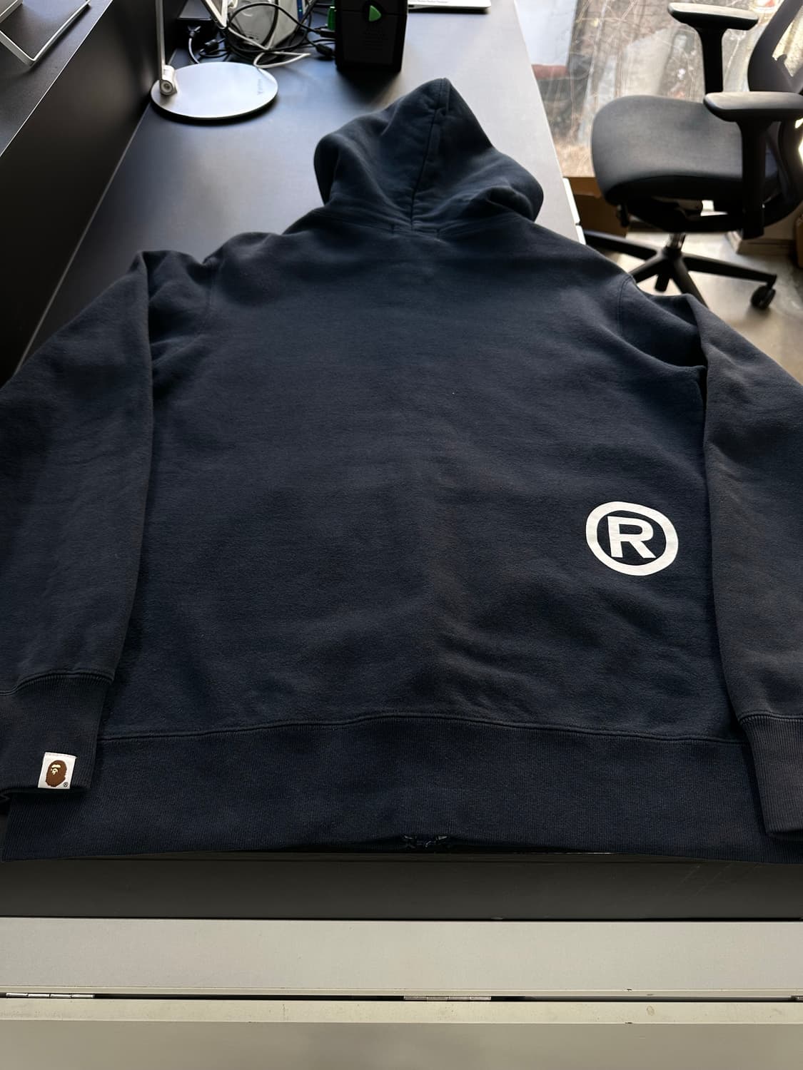 베이프 사루 후드집업 네이비 상품이미지5