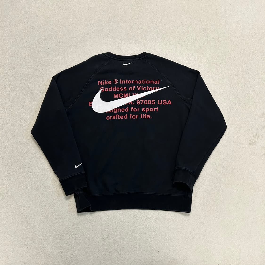 Nike double swoosh black sweatshirt 상품이미지6