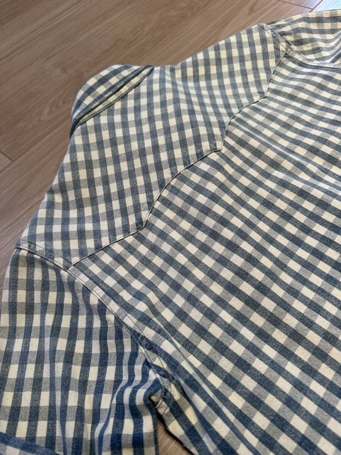 RRL(더블알엘) "Indigo Check Western Shirt" 상품이미지4