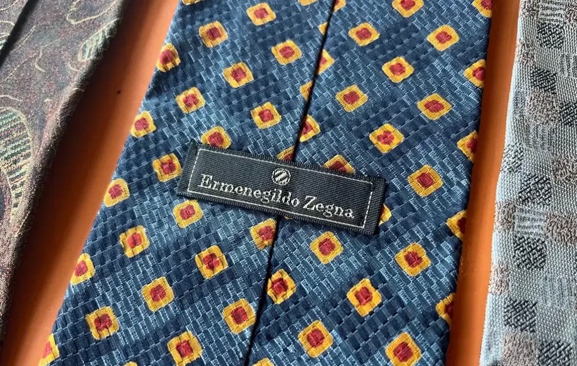 빈티지 타이 4종 (겐죠, 에르메네질도제냐, 리키엘옴므, 랑방)  상품이미지8