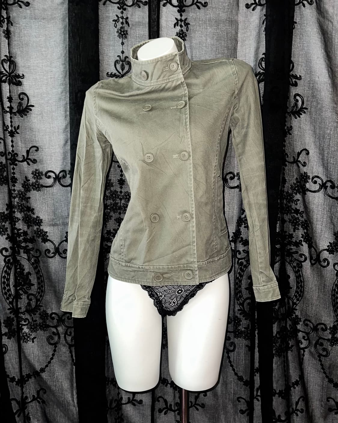 Khaki y2k jacket 상품이미지1