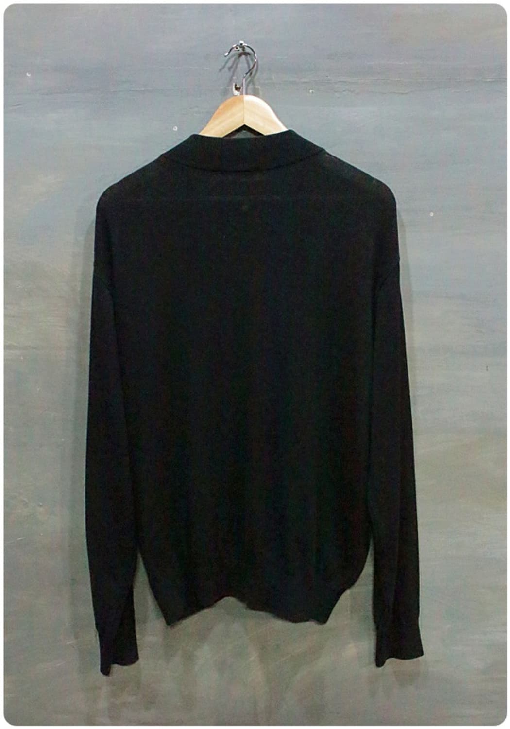 블랙앤화이트 골프 빅로고 니트 집업 가디건 110 상품이미지3