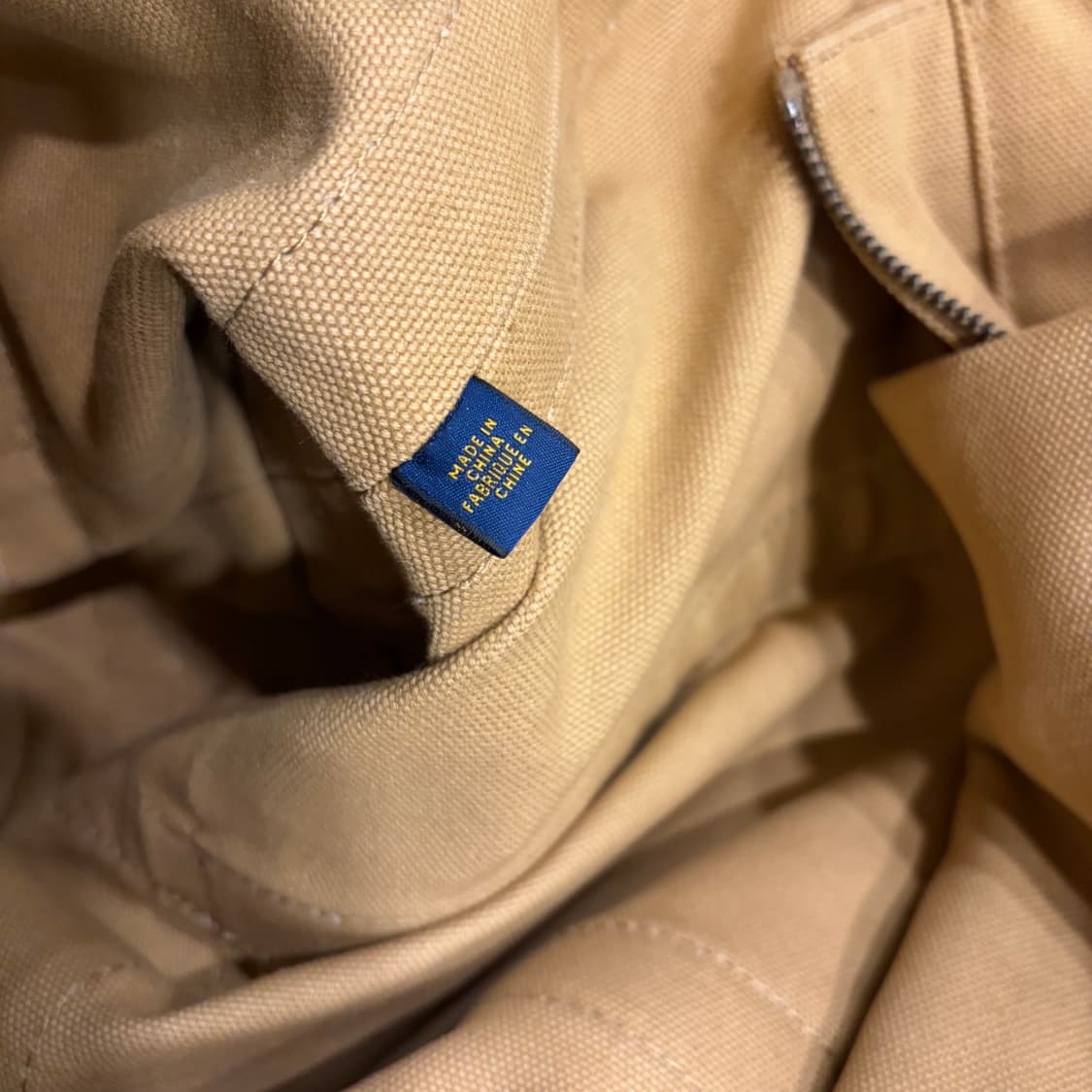 폴로 랄프로렌 캔버스 토트백 베이지 상품이미지5