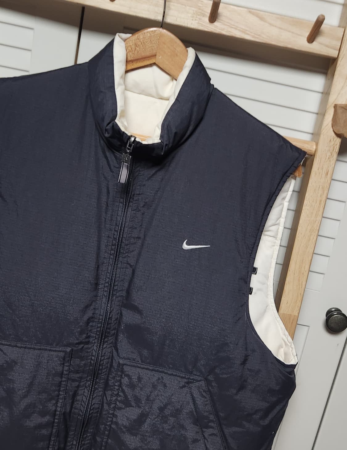 나이키 00s 빅로고 올드스쿨 양면 패딩 조끼 베스트 자켓 상품이미지5