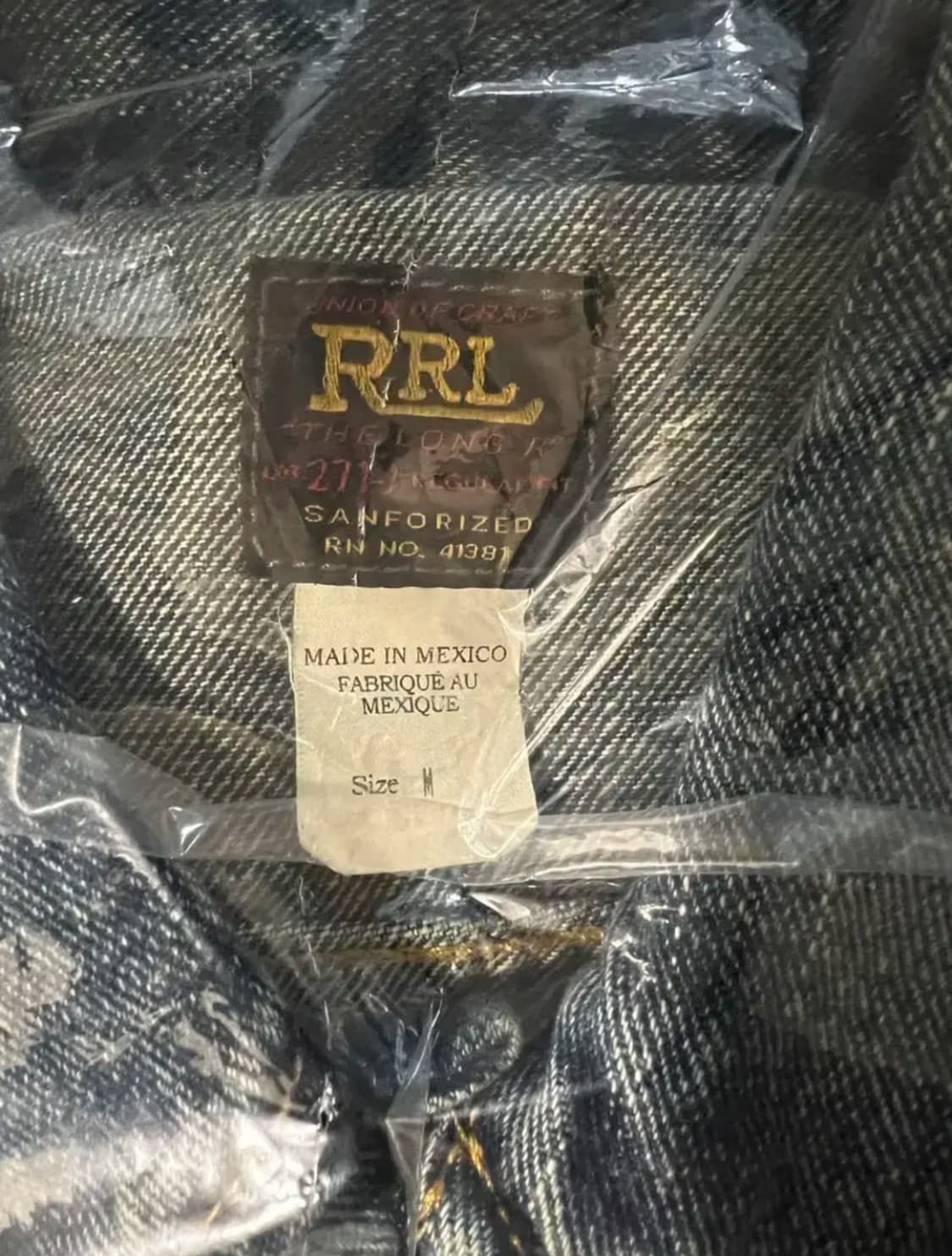 [새상품, M/L] RRL Lot 271 데님자켓 상품이미지3