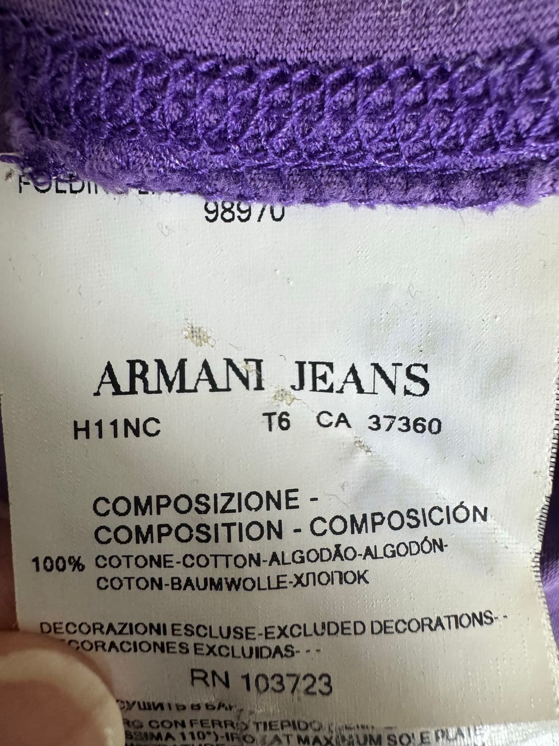 아르마니 정품 티셔츠 상품이미지6