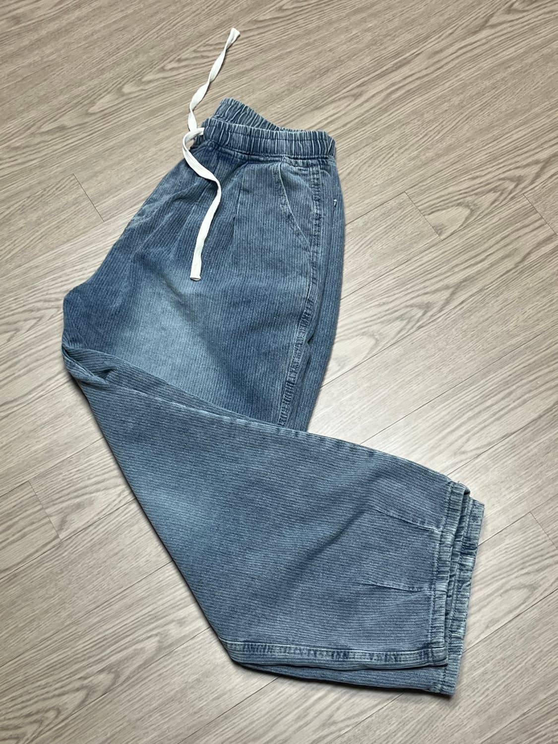 [새상품] 벌룬 와이드 밴딩 데님 팬츠 상품이미지5