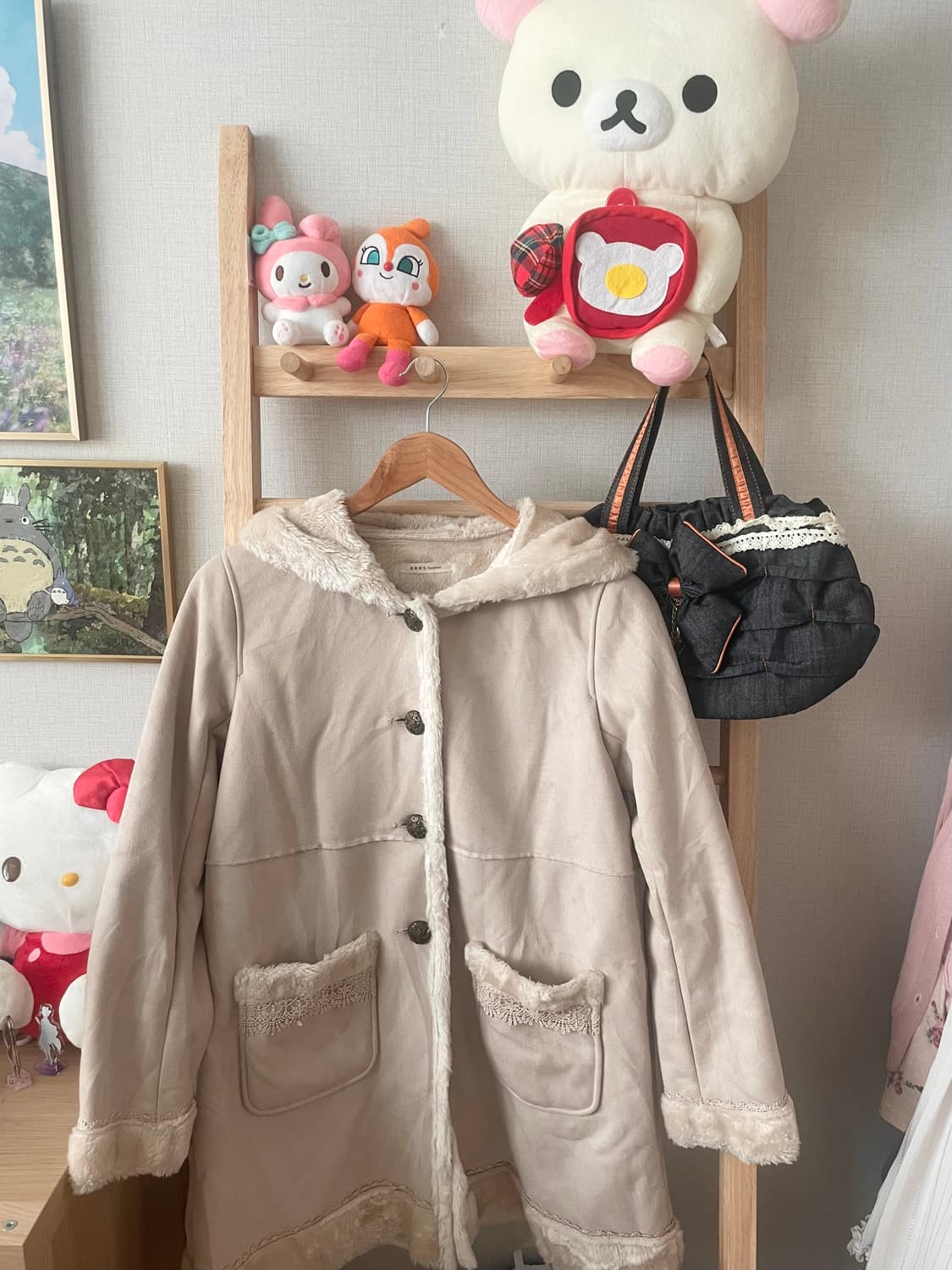 모리걸 빈티지 엑시즈팜 axes femme 무스탕 코트 🤍❄️ 상품이미지1