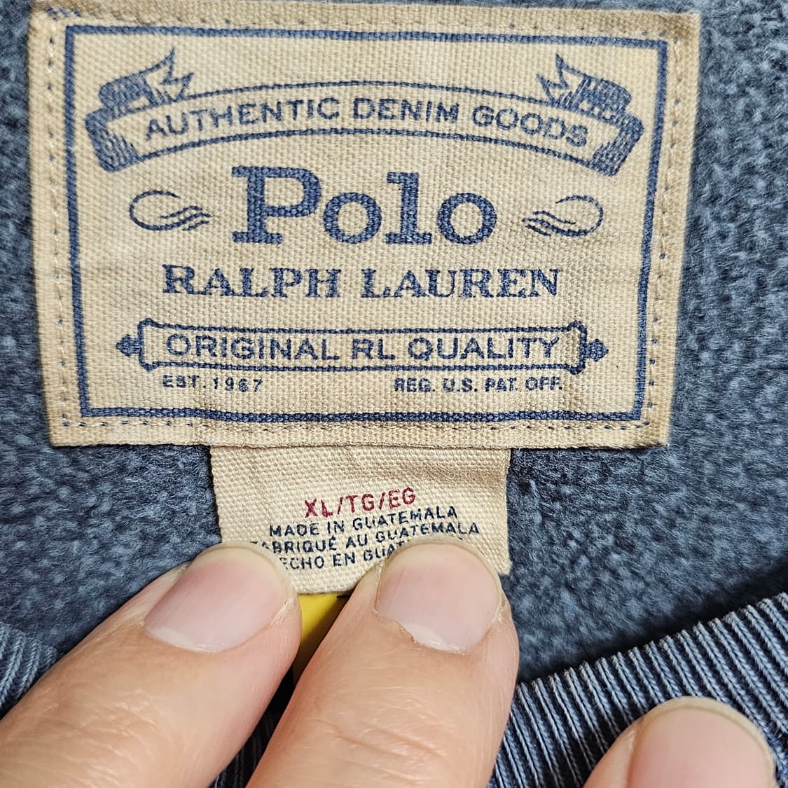 폴로 랄프로렌 네이비 맨투맨 티셔츠 105 상품이미지3