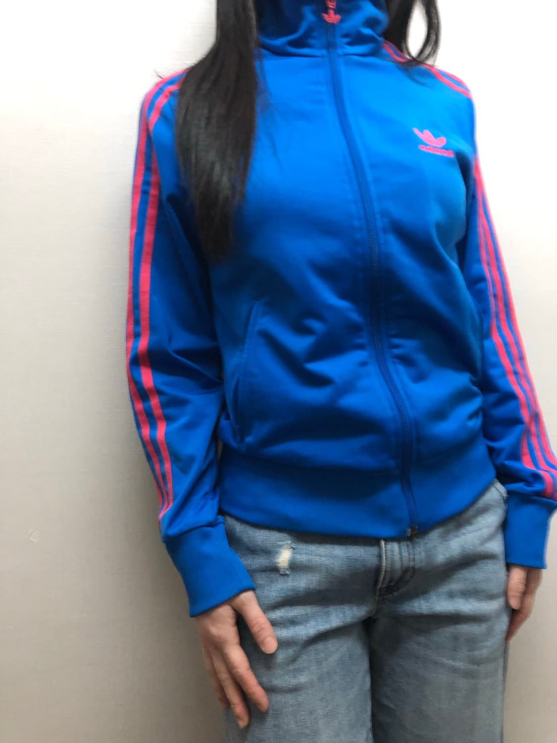 빈티지 아디다스 블루 파이어버드 져지 상품이미지2
