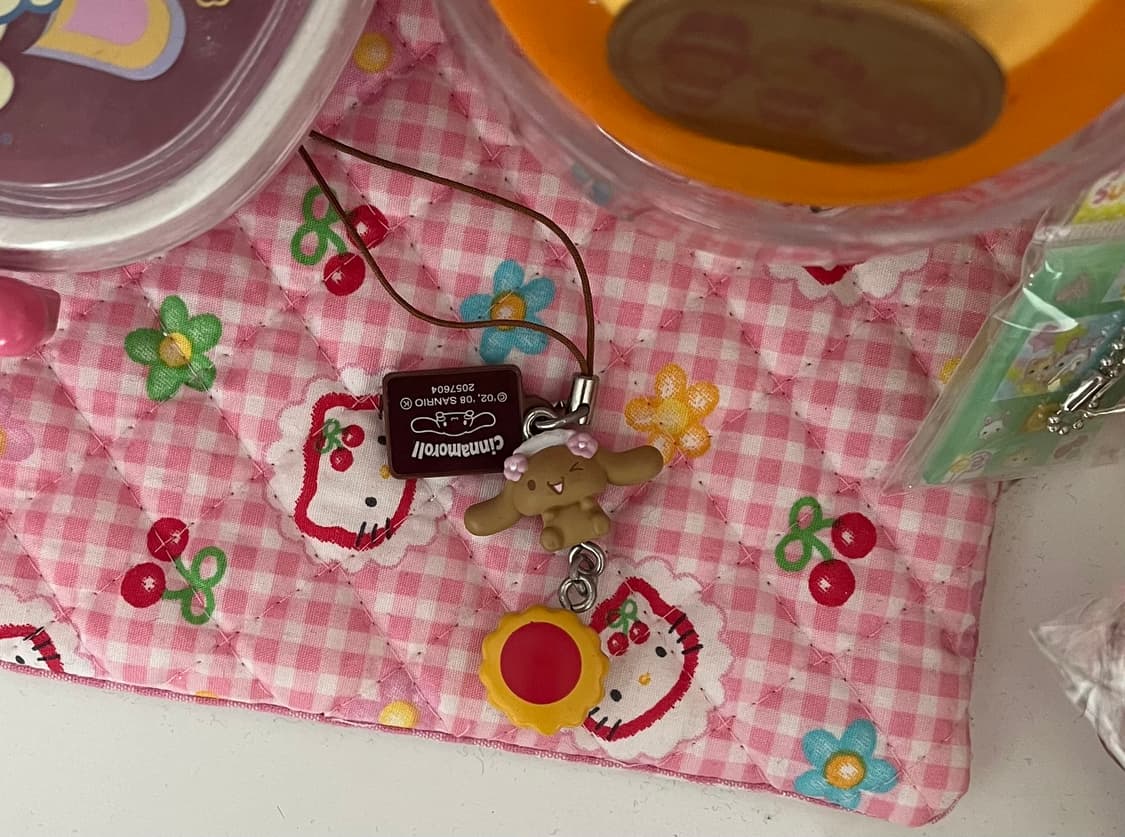 메이드 모카 고전 빈티지 스트랩 산리오 시나모롤스트랩 키링 갸루 상품이미지1