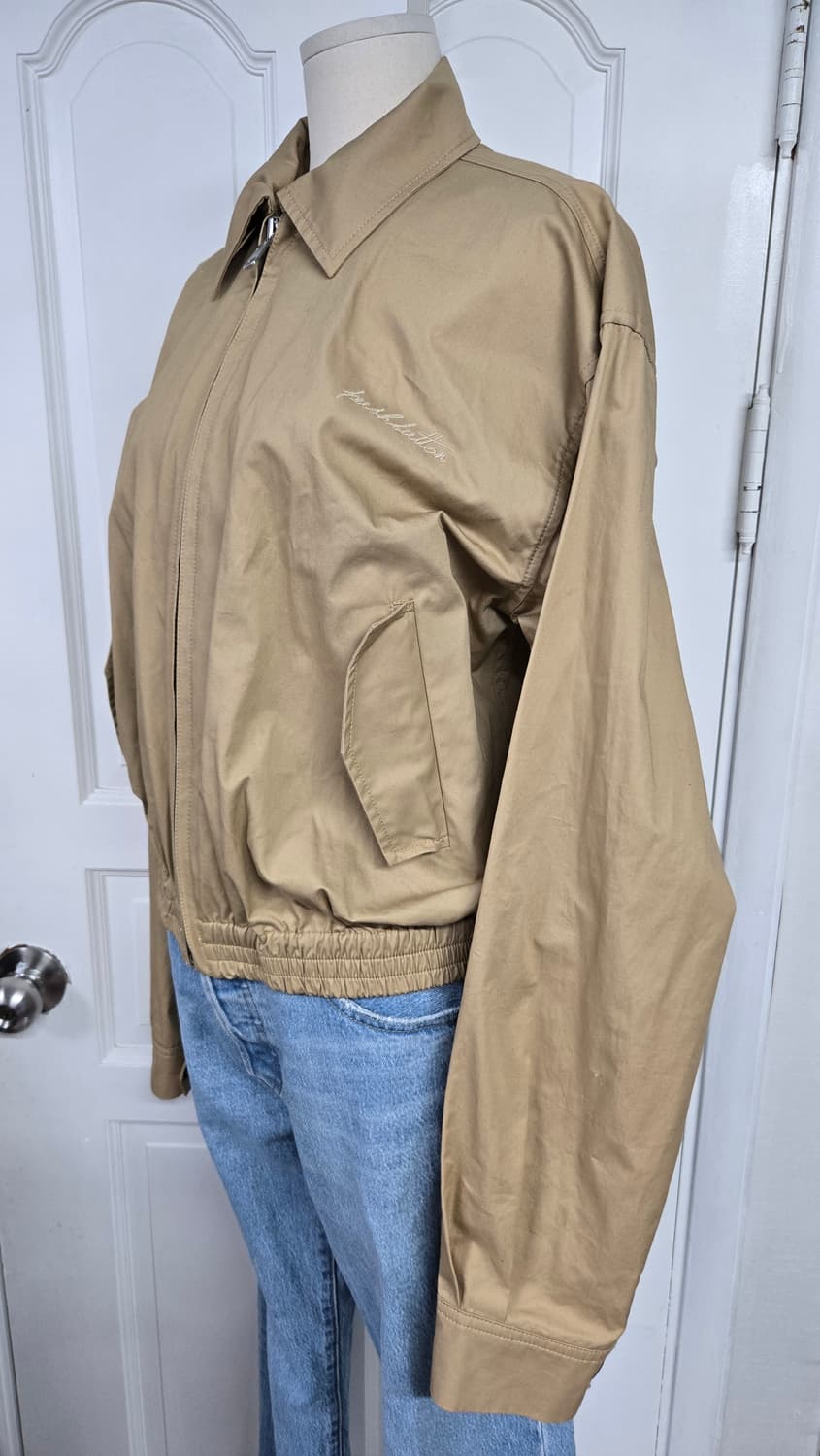 푸시버튼 베이지자켓 상품이미지3