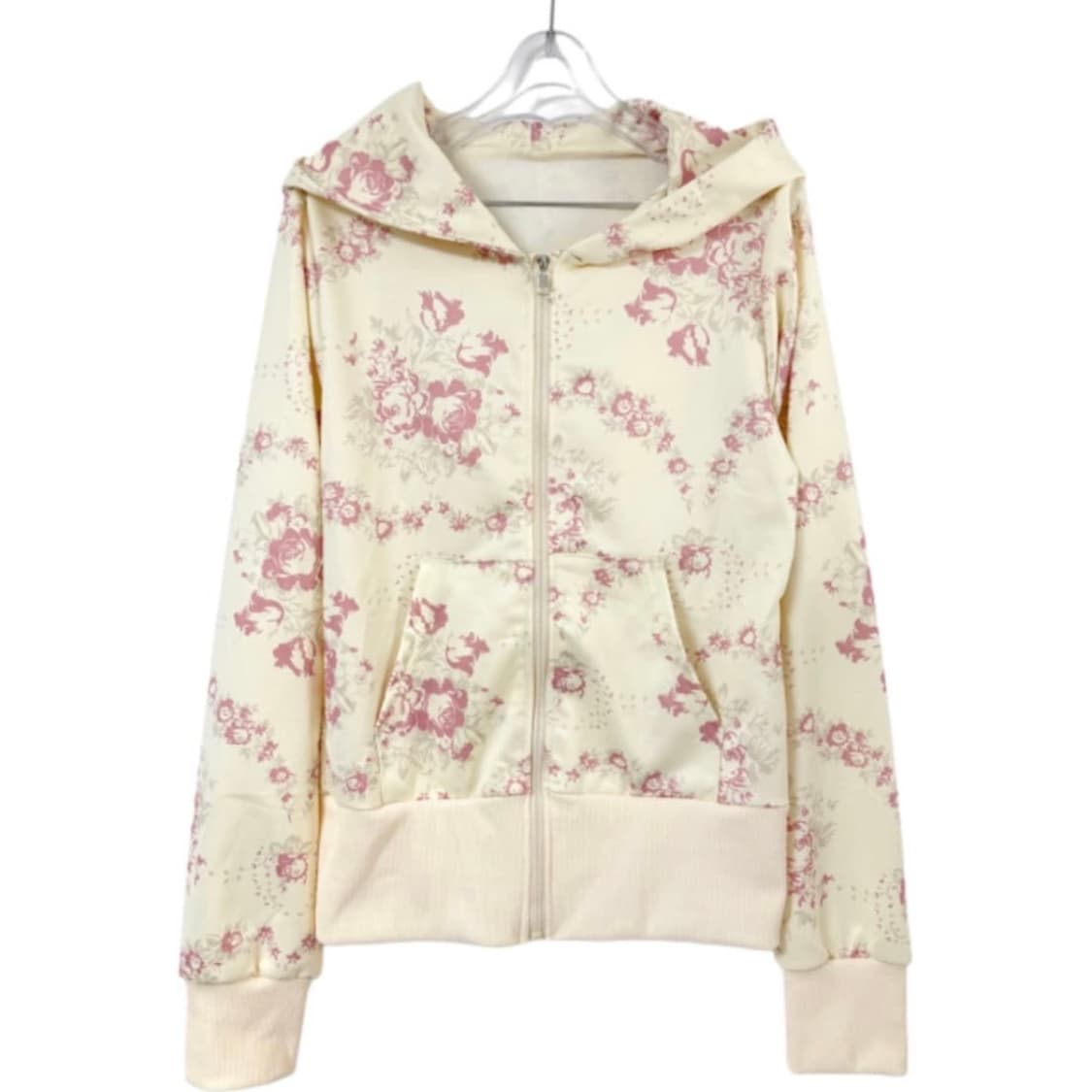 팁씨 celain rose zip hoodie 꽃무늬 플라워 후드집업 상품이미지2