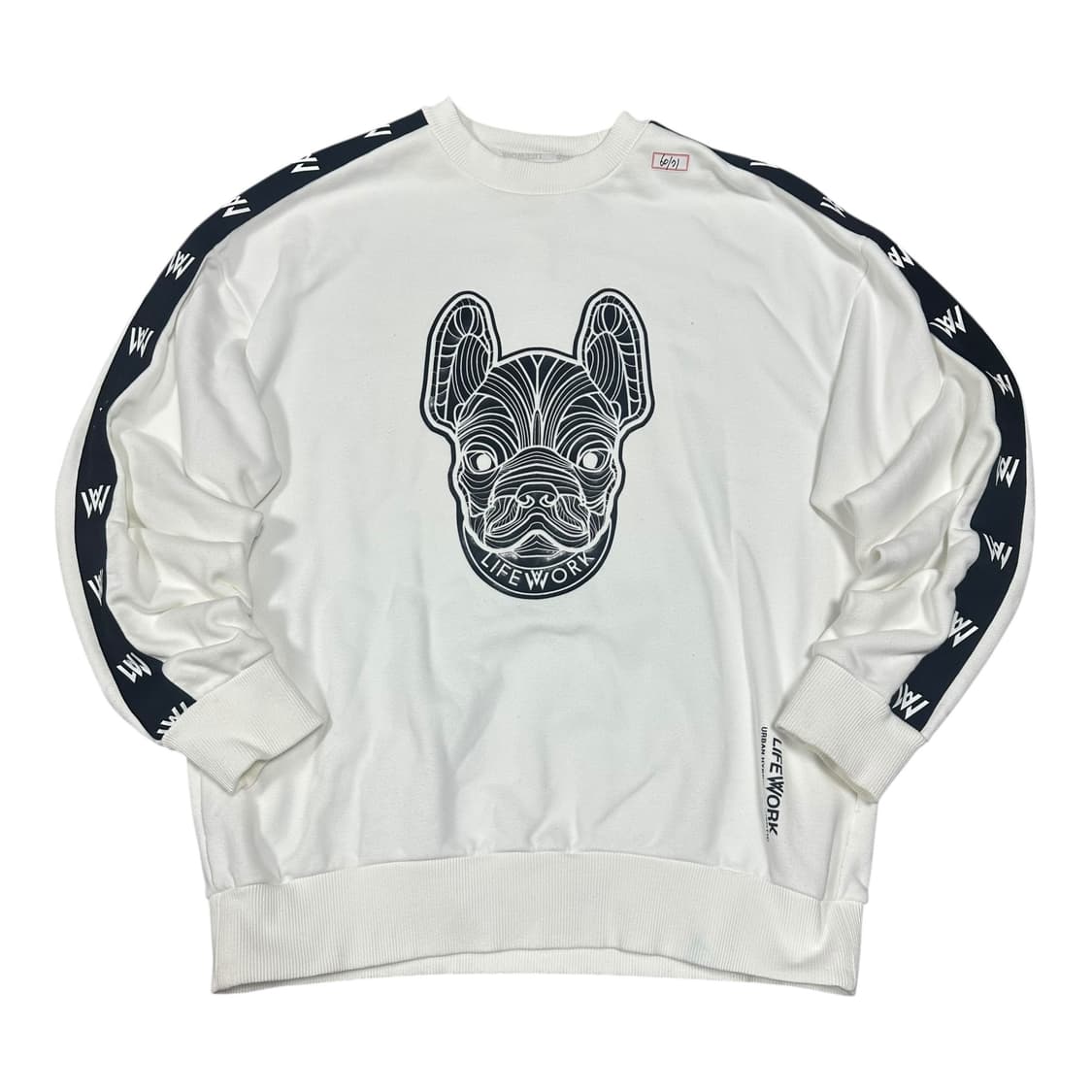 ✨ (바배) 라이프워크 빅로고 화이트 맨투맨  상품이미지1