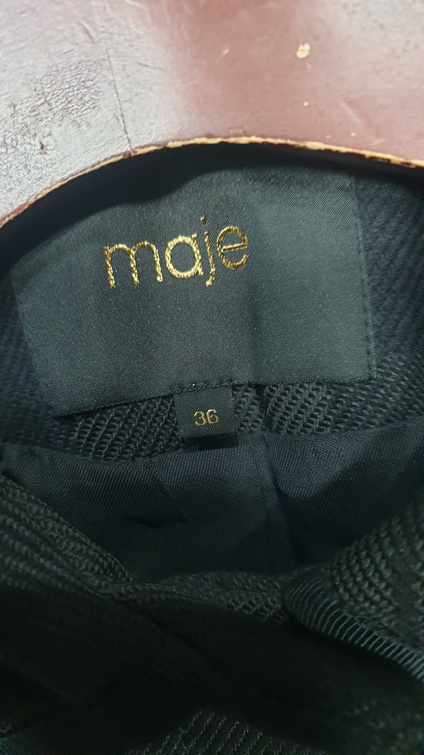 Maje 마쥬 체크 롱 코트 36사이즈 상품이미지4