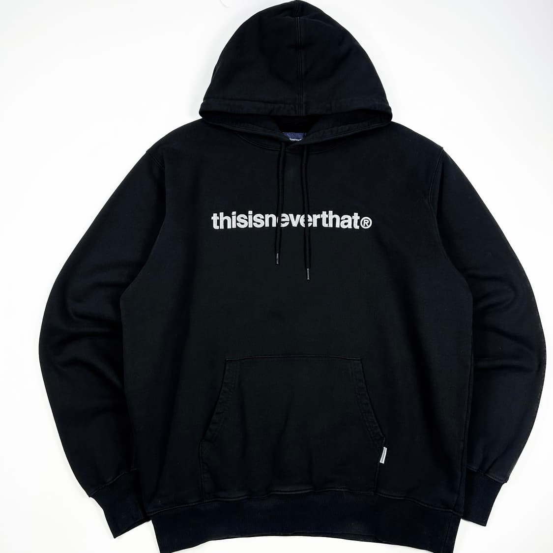 디스이즈네버댓 (디네댓) 블랙 자수 후드티 (XL) 상품이미지2