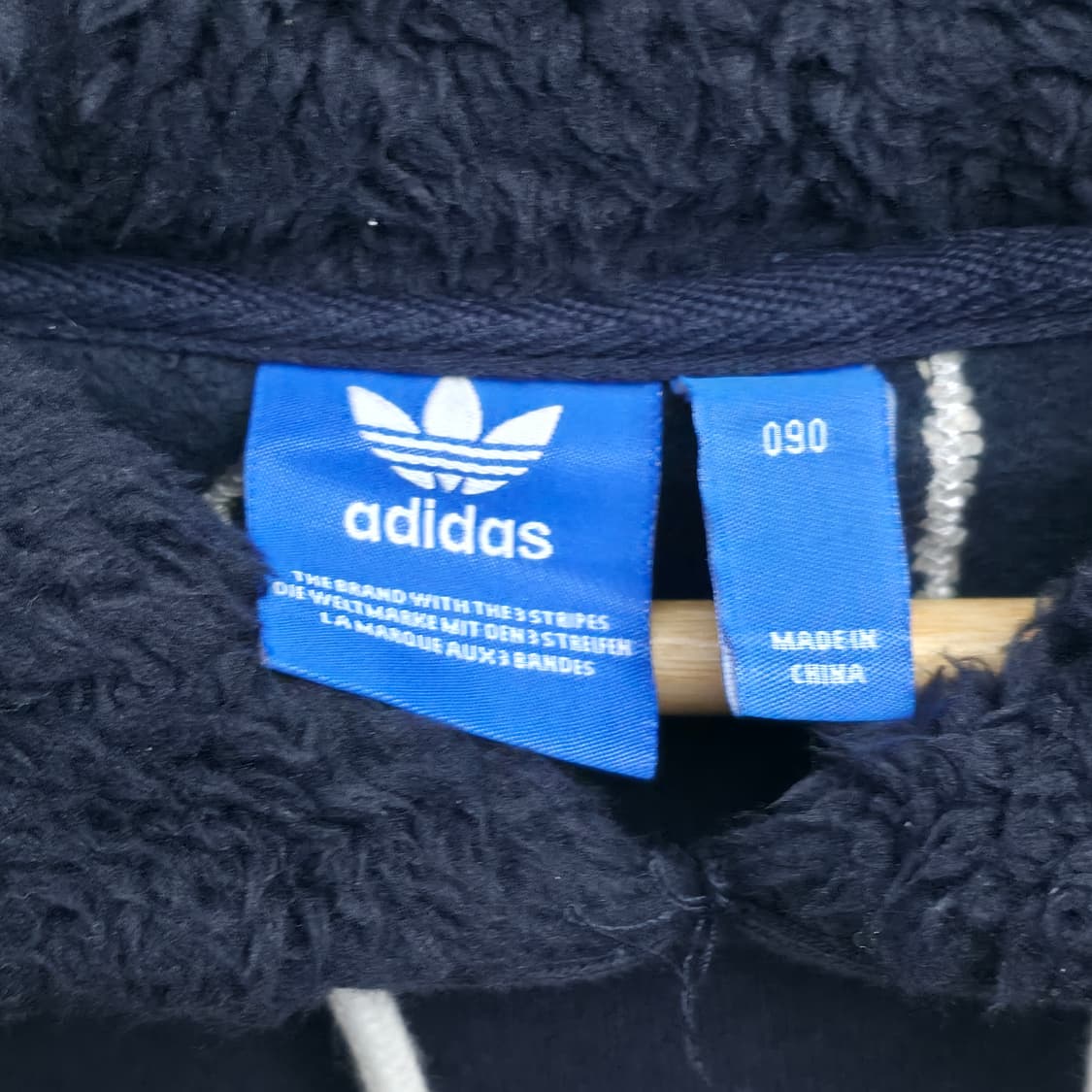 [S] 아디다스 네이비 플리스 후드티 상품이미지5