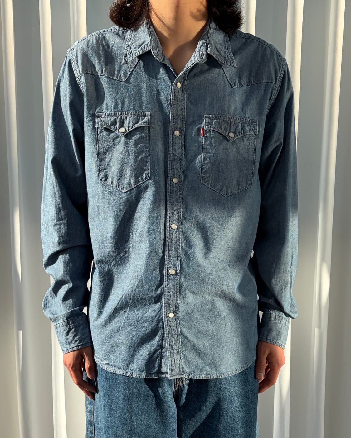 [L]리바이스 샴브레이 웨스턴 셔츠 상품이미지1