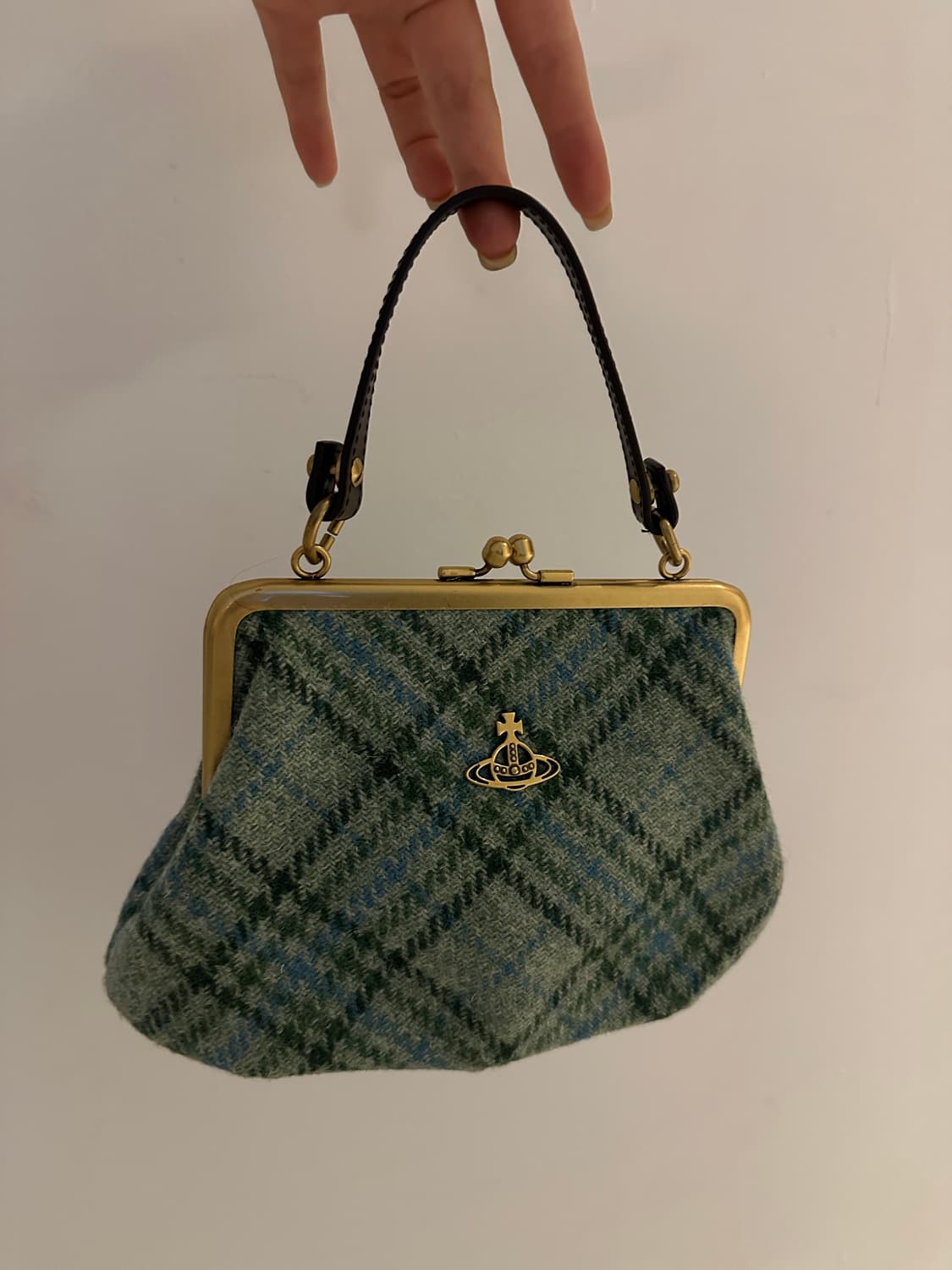 비비안웨스트우드- 울 그린 미니 백 상품이미지6