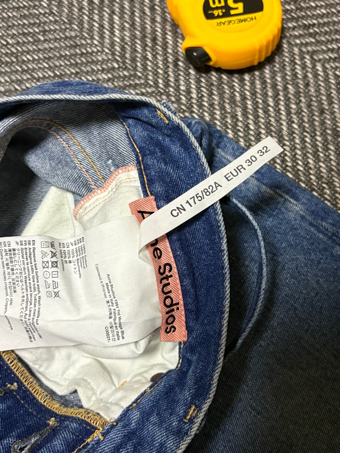 [30] 아크네 1991 toj 중청 데님팬츠 상품이미지2