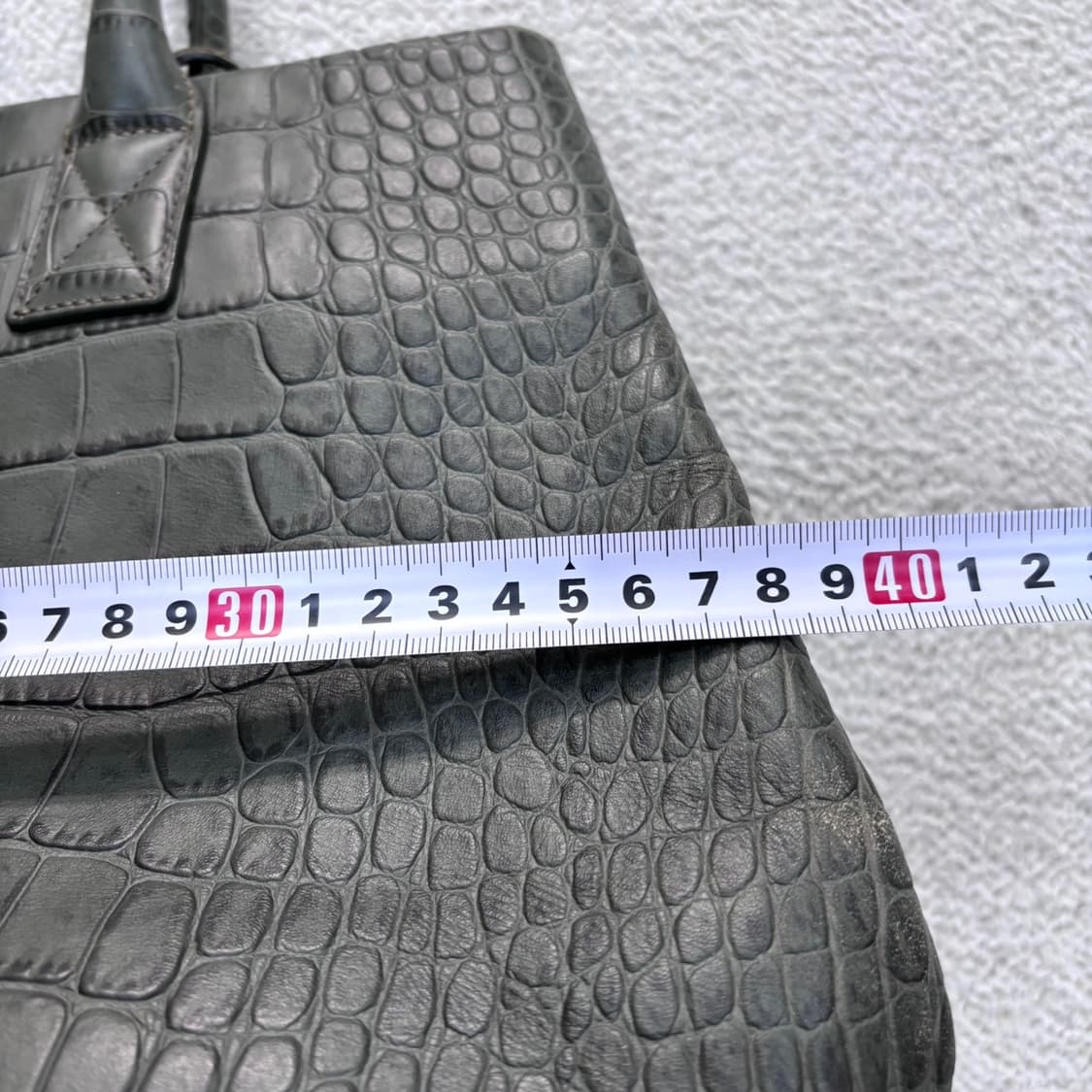 F 쿠론 크로커 엠보가죽 토트백 0415E 상품이미지8