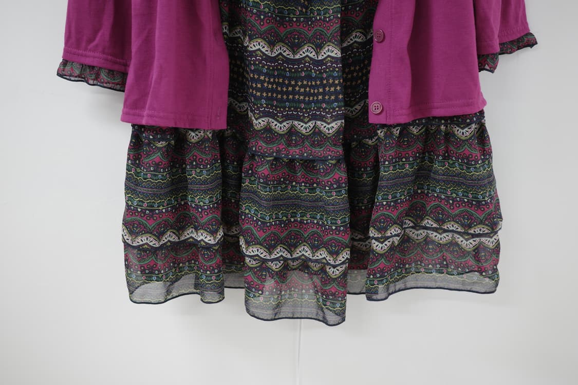 Larered purple pink sleeve tee 상품이미지8