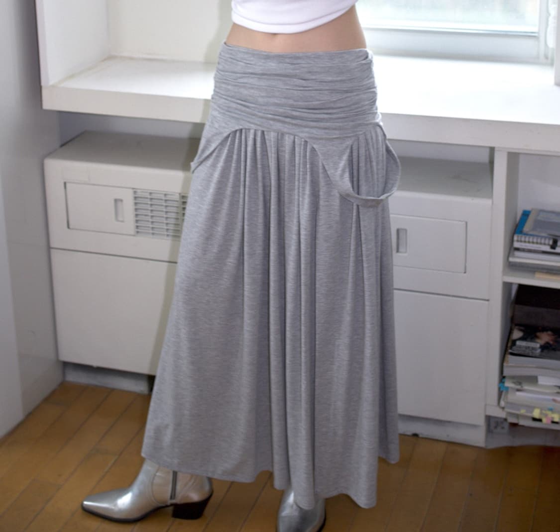 오버듀플레어 DRAPED TURN OVER SKIRT 상품이미지2