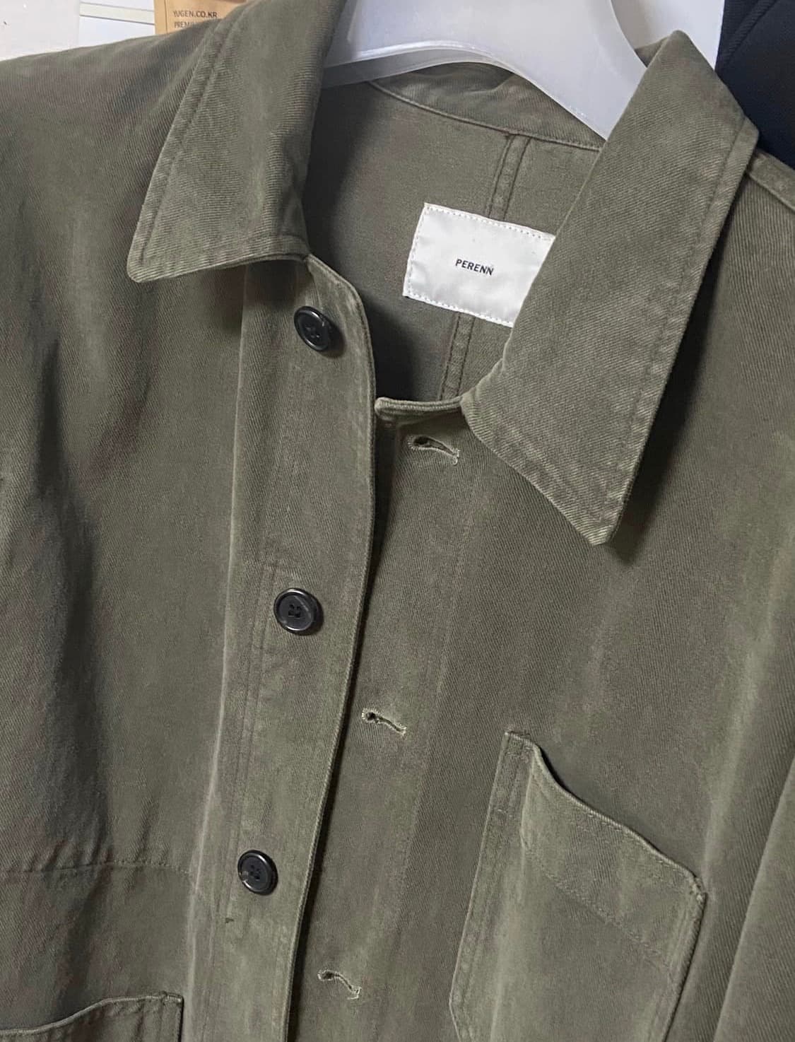 퍼렌 몰스킨 올리브 워크자켓 급처 상품이미지4