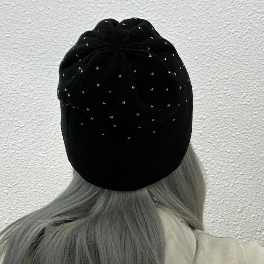 몽벨 눈꽃 블랙 비니 상품이미지4