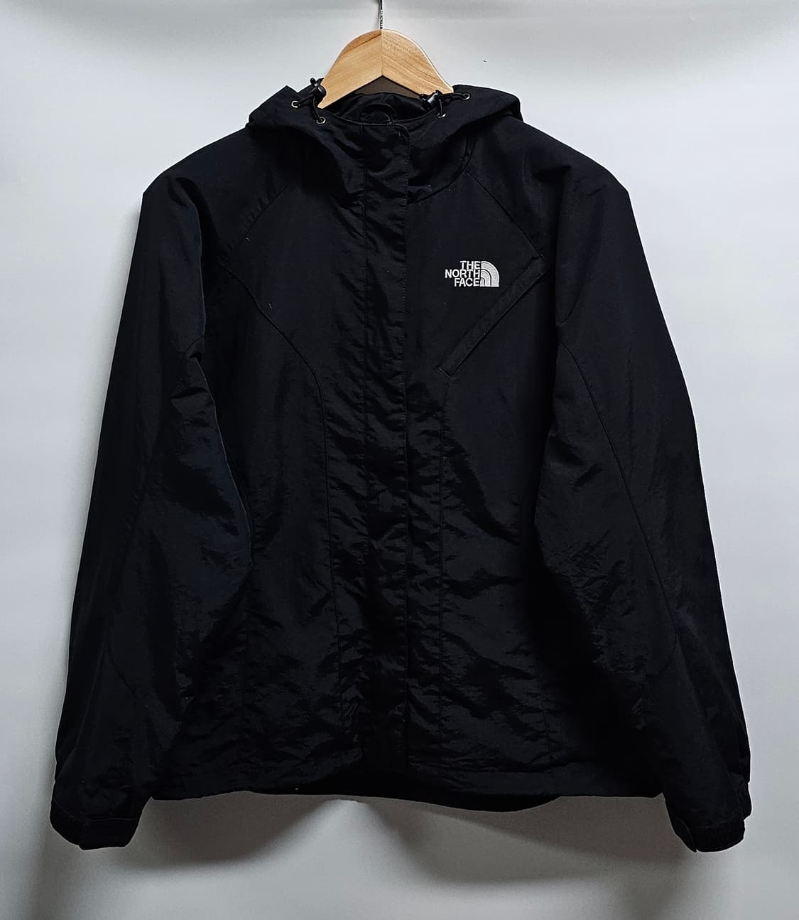 노스페이스 여성 바람막이 블랙 후드 자켓 XL 상품이미지1