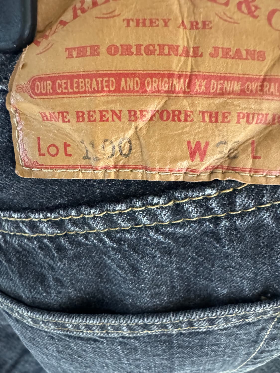 [새제품] 웨어하우스 1100 세컨핸즈 블랙 38사이즈 상품이미지3