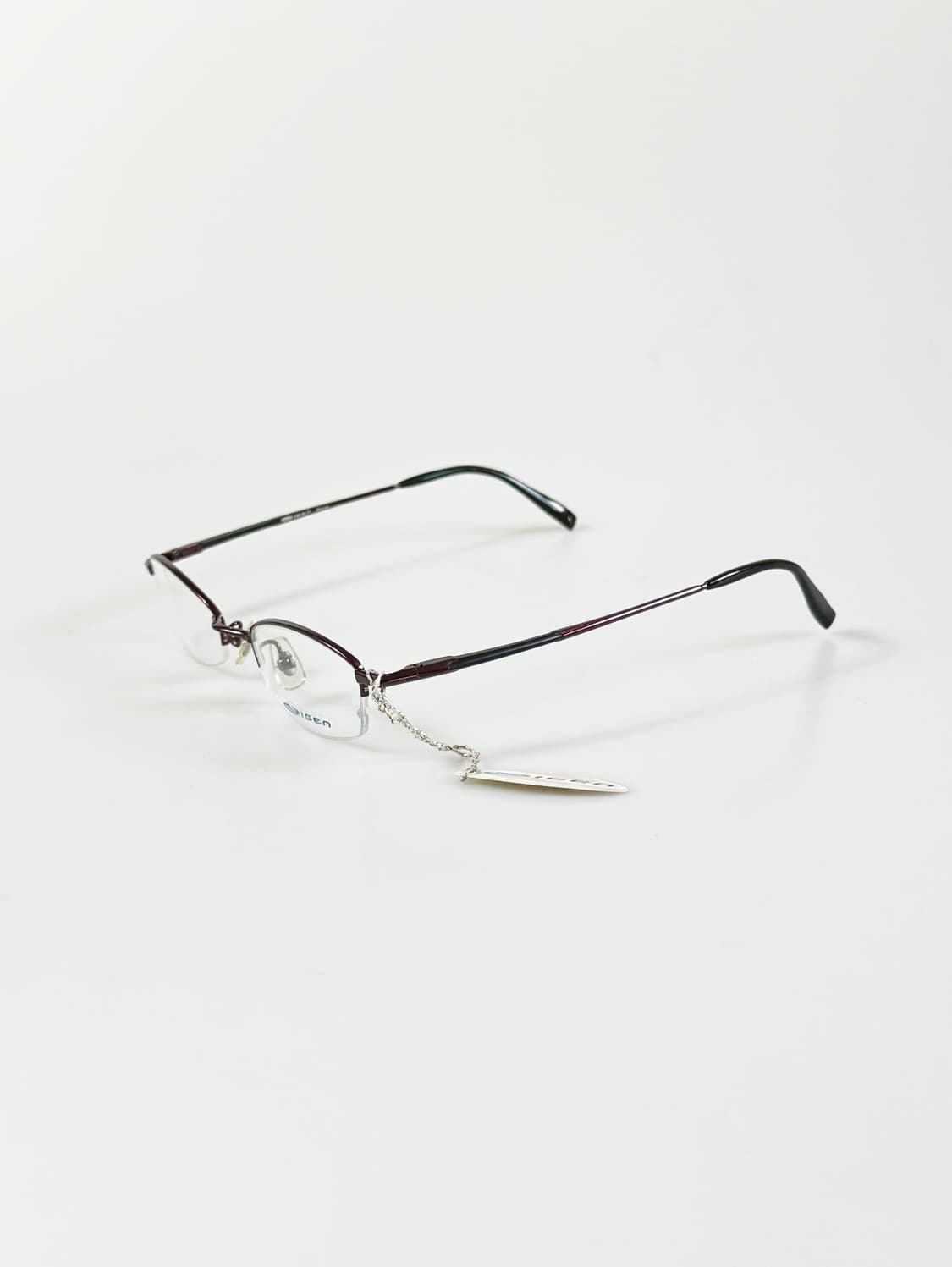 IGEN 반무테 스퀘어 메탈 프레임 빈티지 안경 상품이미지3