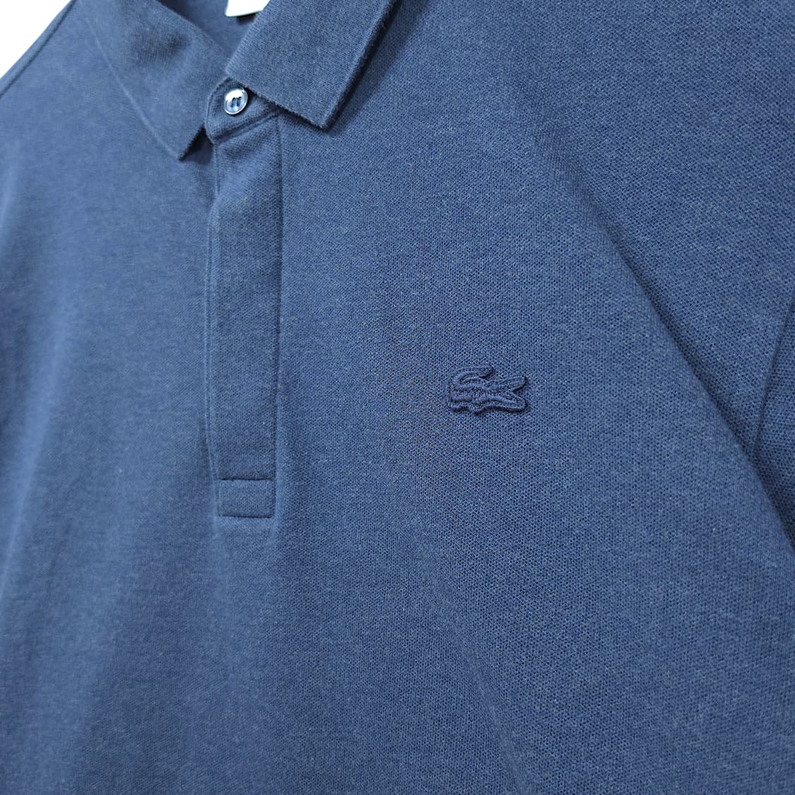 [105] 라코스테 멜란지 블루 파리 긴팔 카라티셔츠 상품이미지4