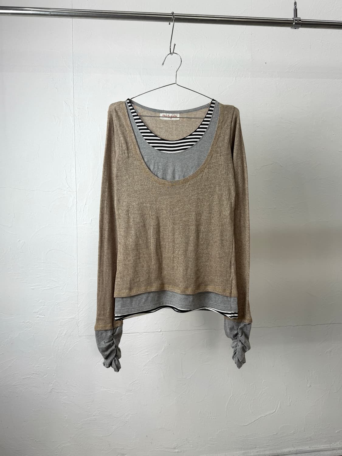 Owlspale 레이어드 롱 슬리브 상품이미지1