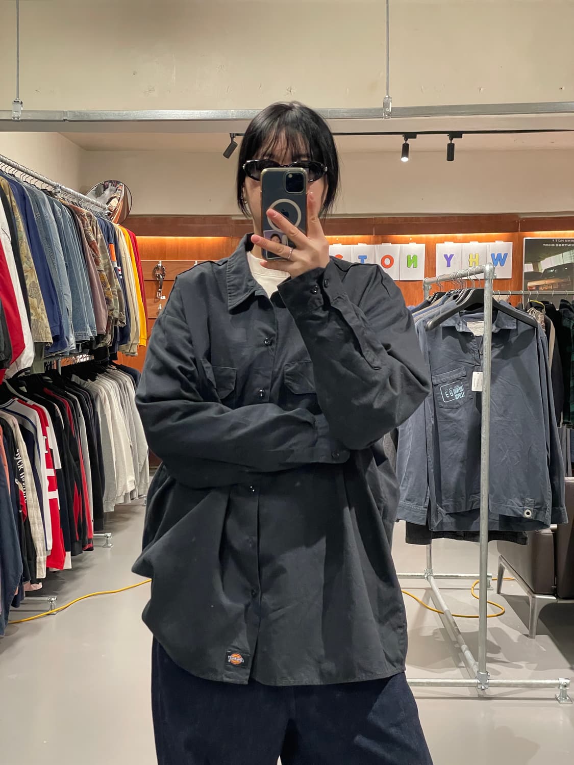 디키즈 워크 셔츠(블랙)   상품이미지2