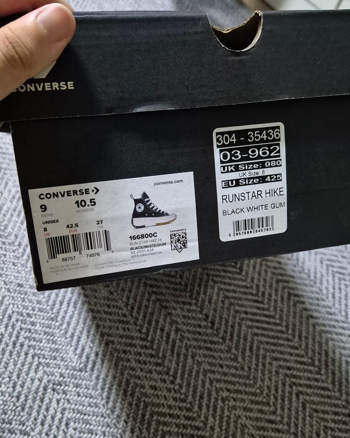 컨버스 런스타 하이크 black 270 상품이미지5