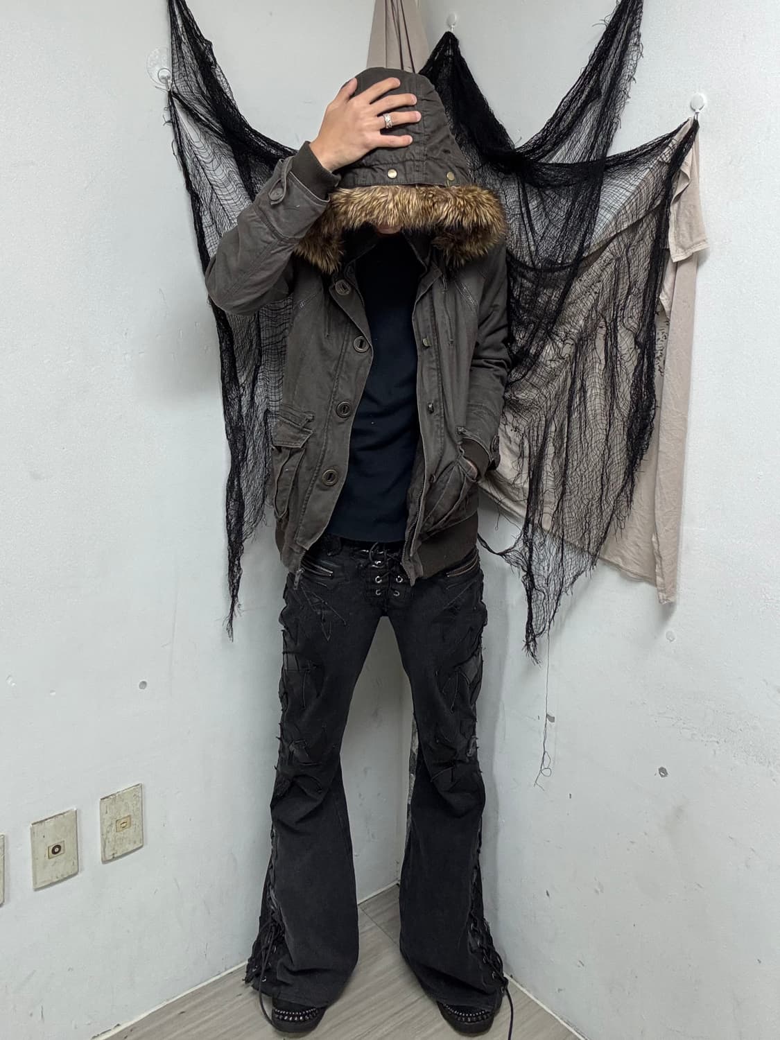 [In the Attic] Grunge mood Fur Jacket 상품이미지2