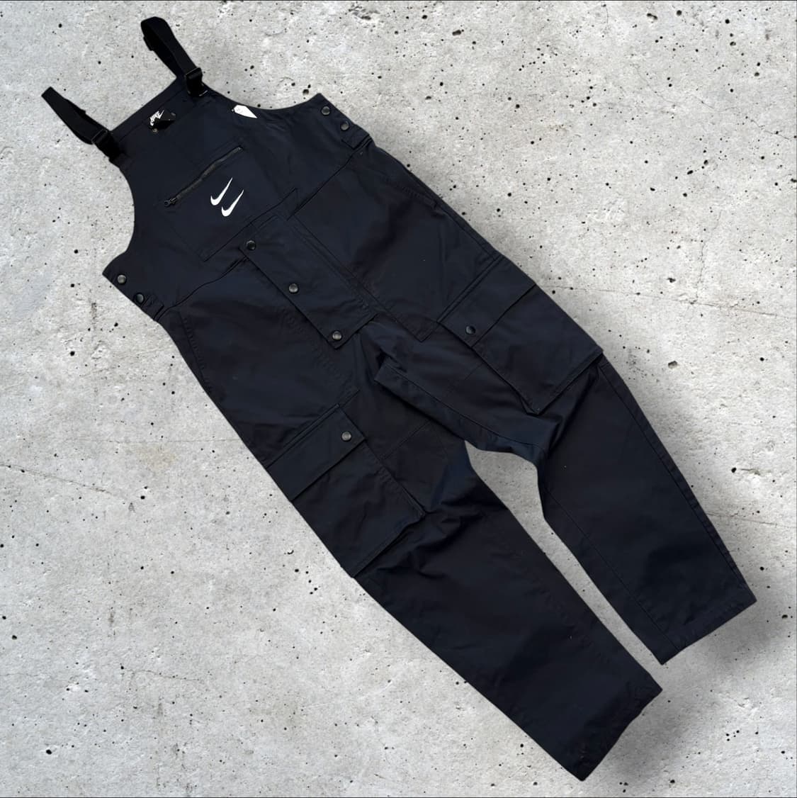 [M] 나이키 NSW 블랙 오버롤 멜빵 점프슈트 D787 상품이미지1