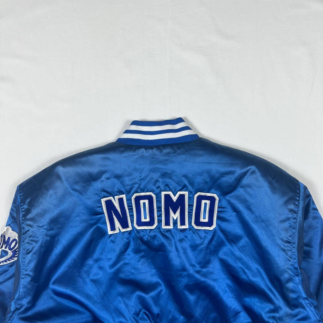 90‘s 95년도 빈티지 노모히데오 로고 사틴 봄버자켓 상품이미지6