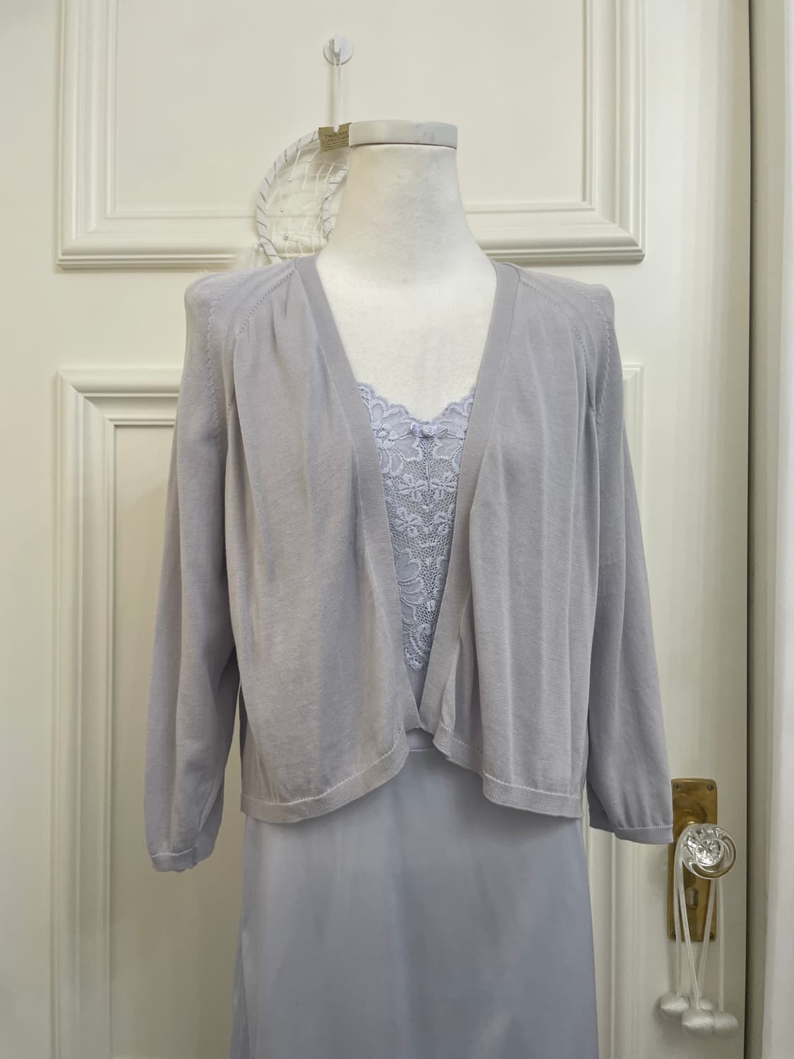 blueberry basic open cardigan&lace slip 상품이미지4