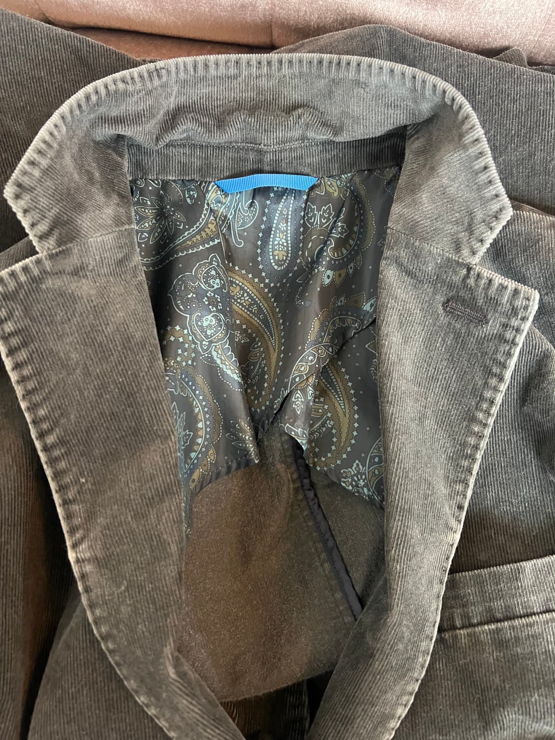 헨리코튼 남성 카키 코듀로이자켓  상품이미지3