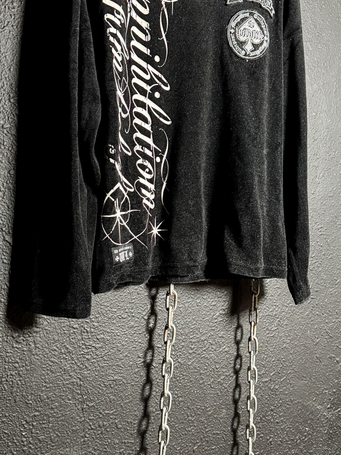 Black velvet long sleeves  상품이미지5