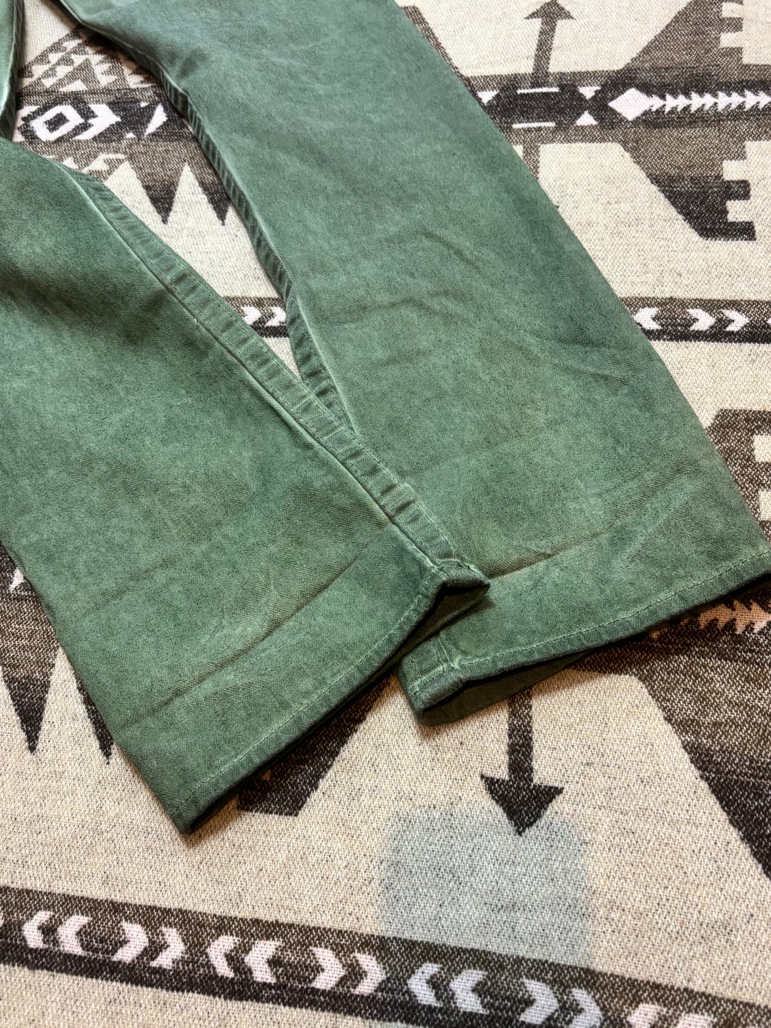 트루릴리전 캐시 그린 워싱 로우라이즈 팬츠  상품이미지9